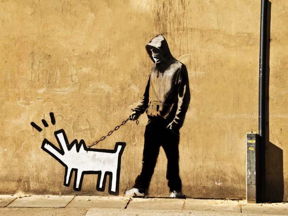 Grange Road Bermondsey London-graffiti attributed to Banksy art print by Anonymous for $57.95 CAD