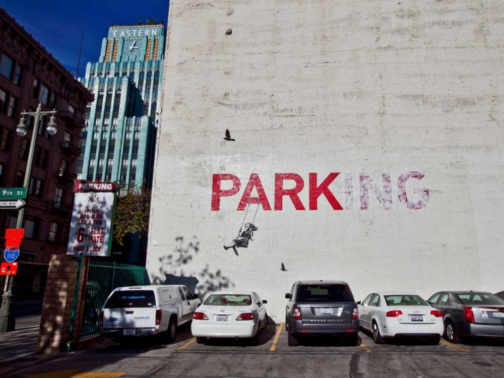 Broadway Los Angeles-graffiti attributed to Banksy art print by Anonymous for $57.95 CAD