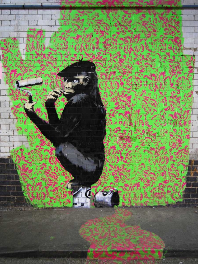 Leake Street London-graffiti attributed to Banksy art print by Anonymous for $57.95 CAD