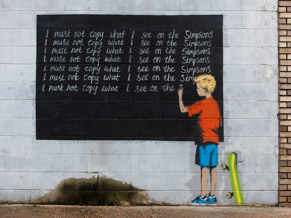 New Orleans-graffiti attributed to Banksy art print by Anonymous for $57.95 CAD