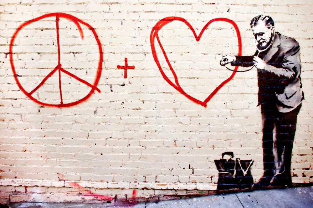 Erie and Mission Street, San Francisco (graffiti attributed to Banksy) art print by Anonymous (attributed to Banksy) for $57.95 CAD