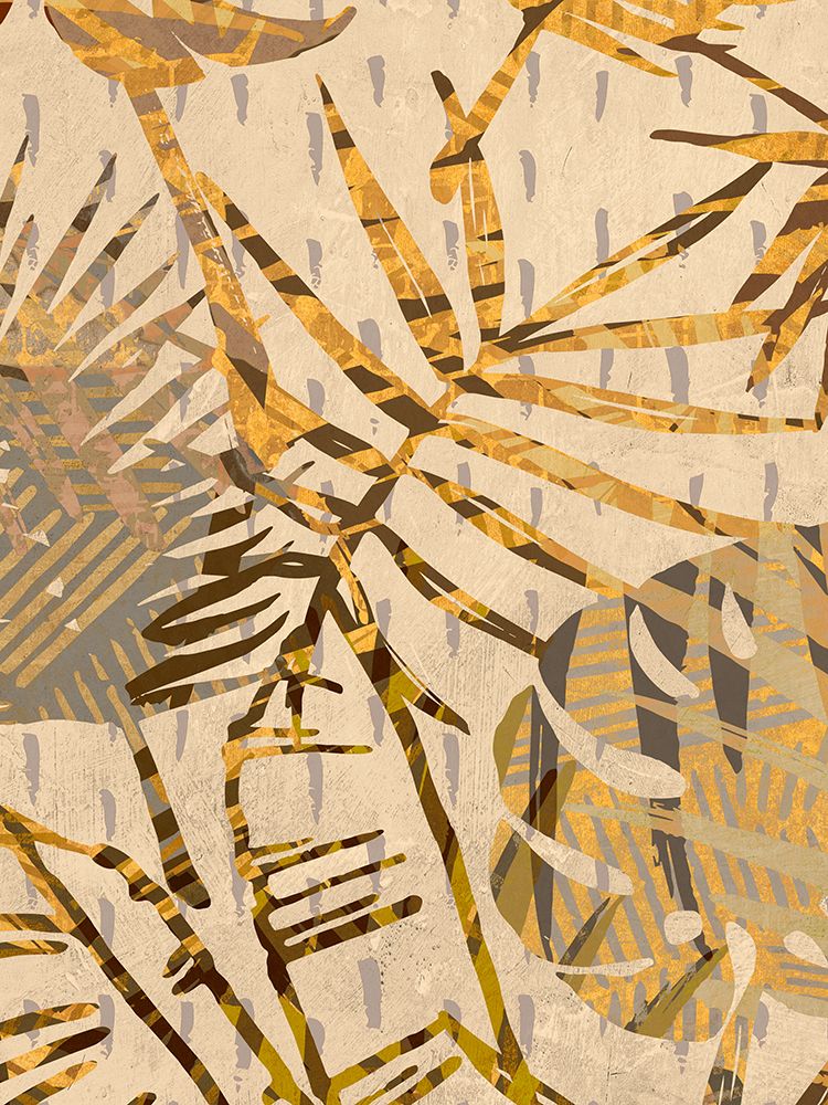 Golden Palms Panel II art print by Eve C. Grant for $57.95 CAD