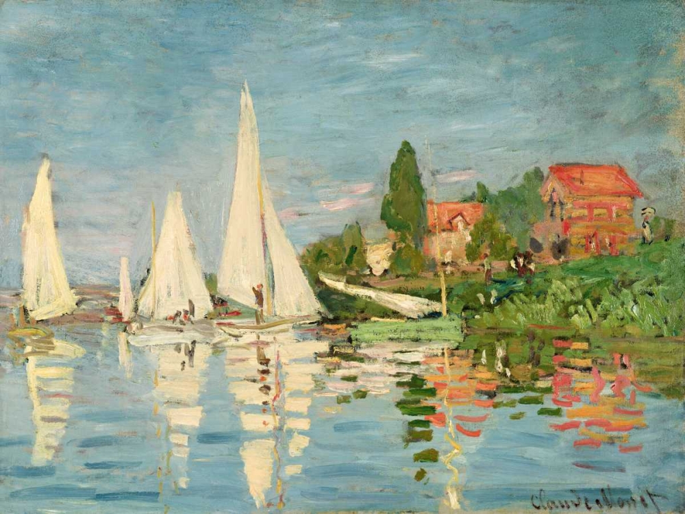 Regatta at Argenteuil art print by Claude Monet for $57.95 CAD