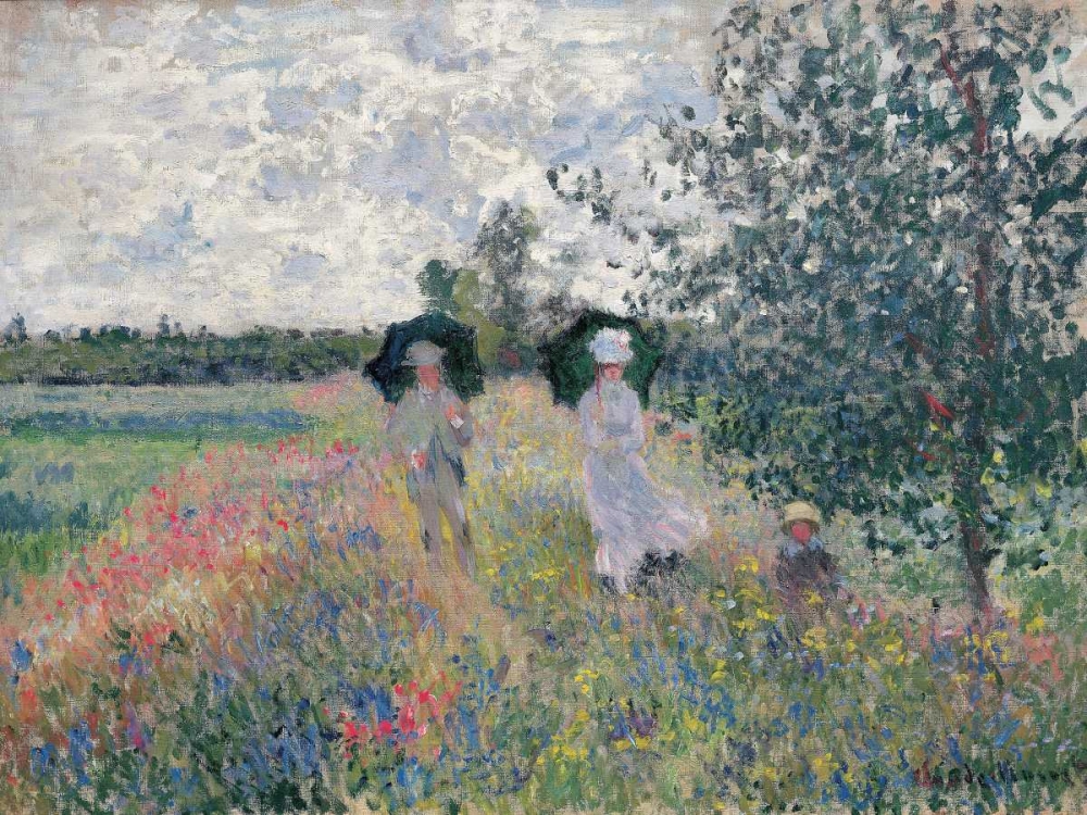 Promenade pres dâ€™Argenteuil art print by Claude Monet for $57.95 CAD
