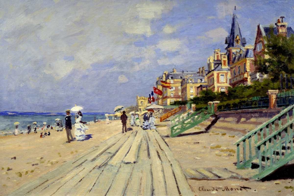 Plage de Trouville art print by Claude Monet for $57.95 CAD