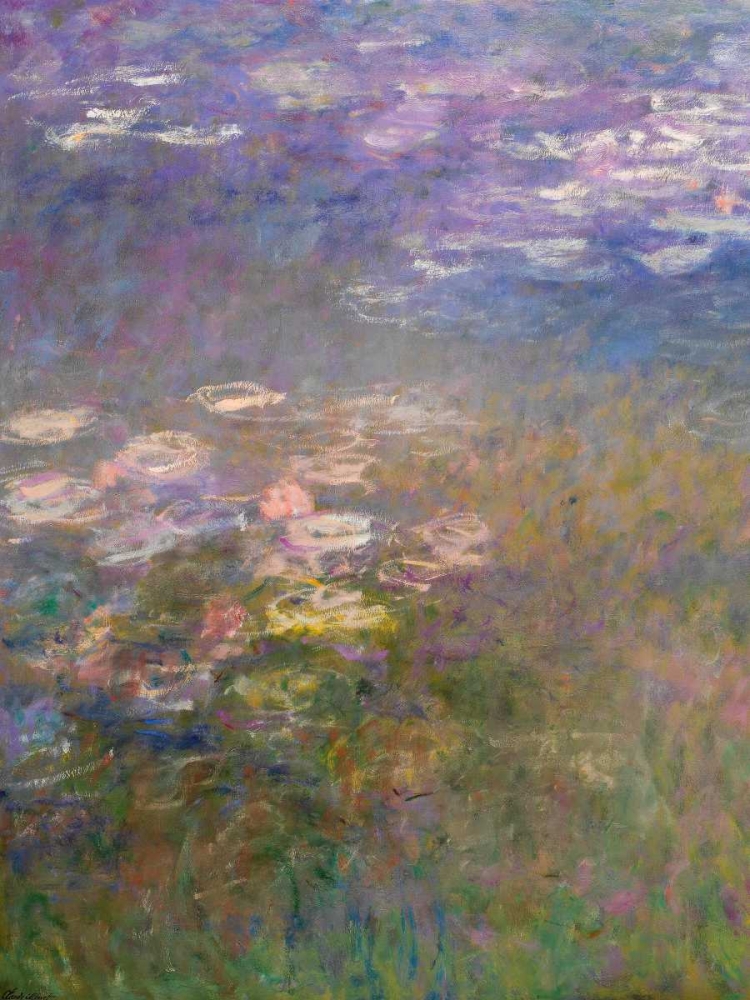 Water Lilies I art print by Claude Monet for $57.95 CAD