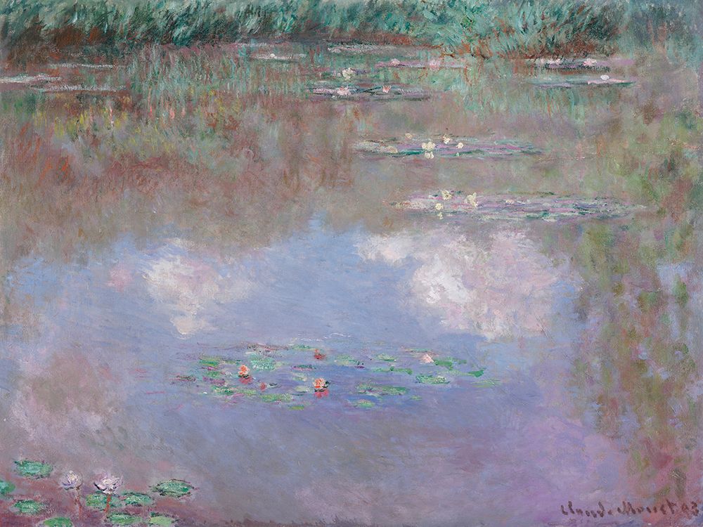 Water lily Pond art print by Claude Monet for $57.95 CAD