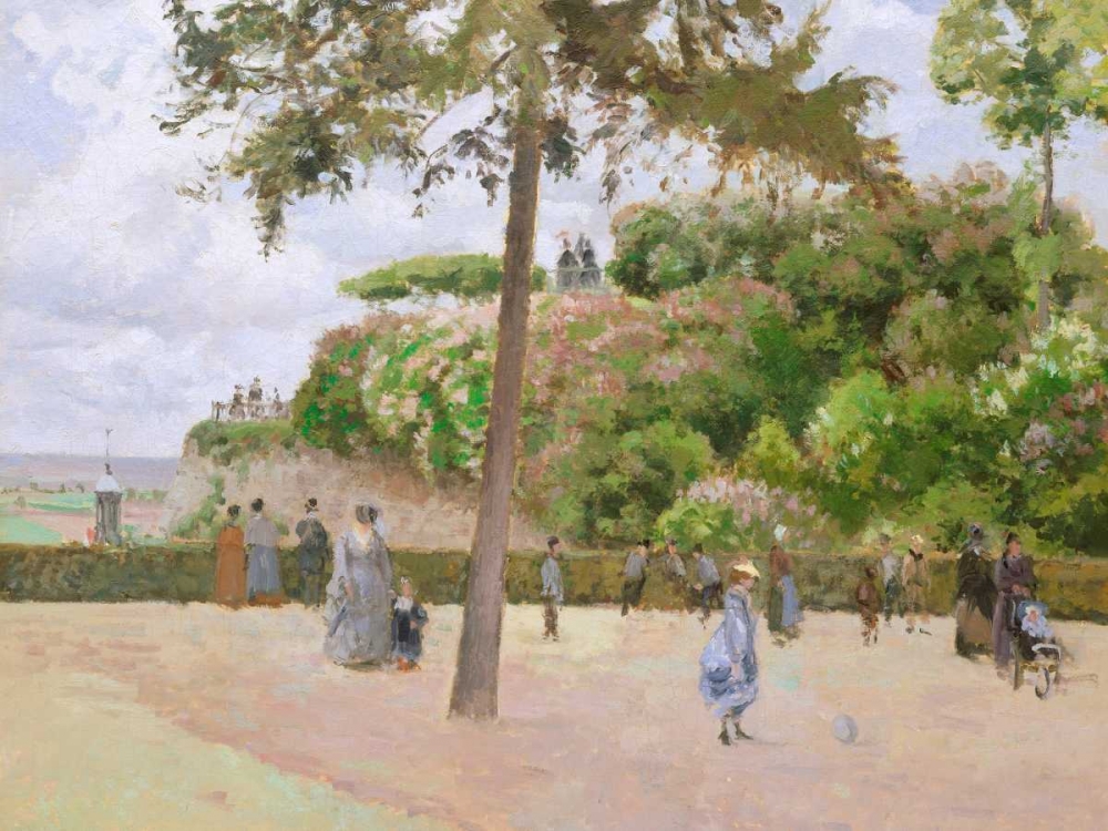 The Public Garden at Pontoise art print by Camille Pissarro for $57.95 CAD