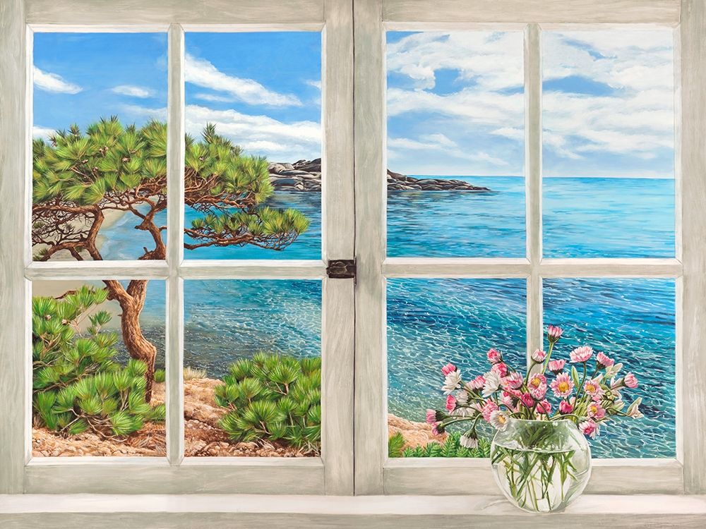 Baie mediterraneenne art print by Remy Dellal for $57.95 CAD
