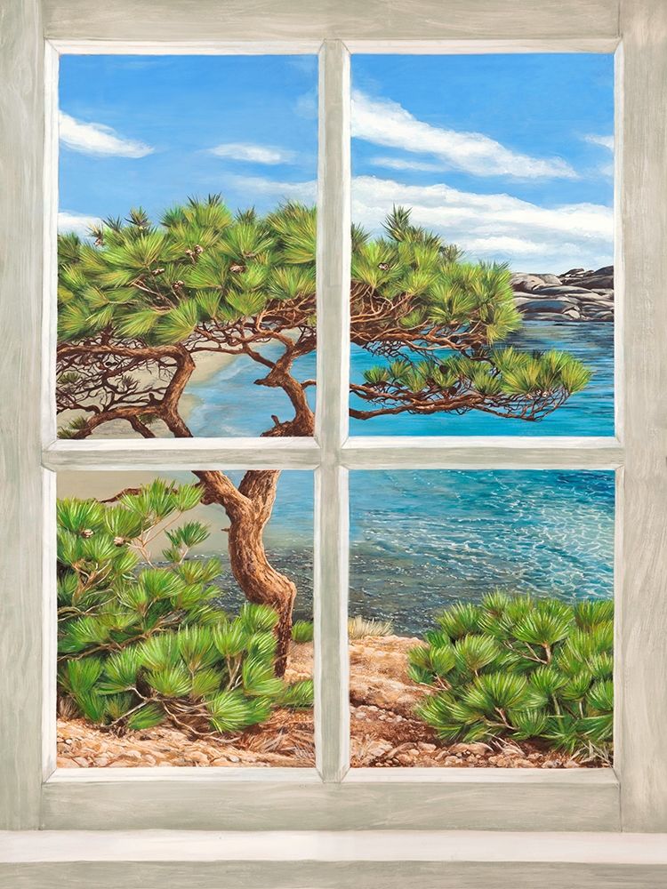 Baie mediterraneenne I art print by Remy Dellal for $57.95 CAD