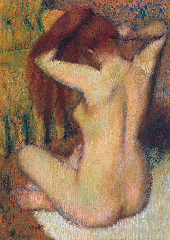 Woman Combing her Hair art print by Edgar Degas for $57.95 CAD