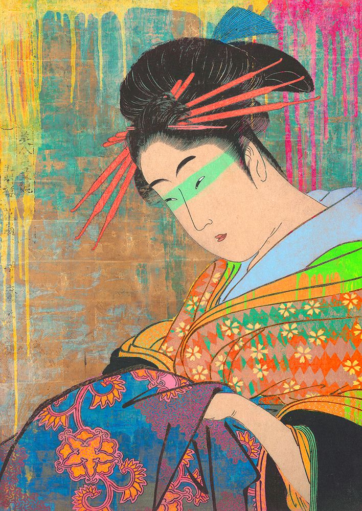 Hommage to Kitagawa art print by Eric Chestier for $57.95 CAD