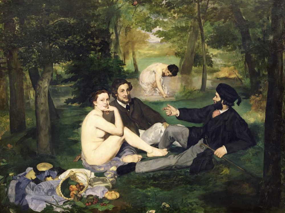 Le dejeuner sur l herbe art print by Edouard Manet for $57.95 CAD