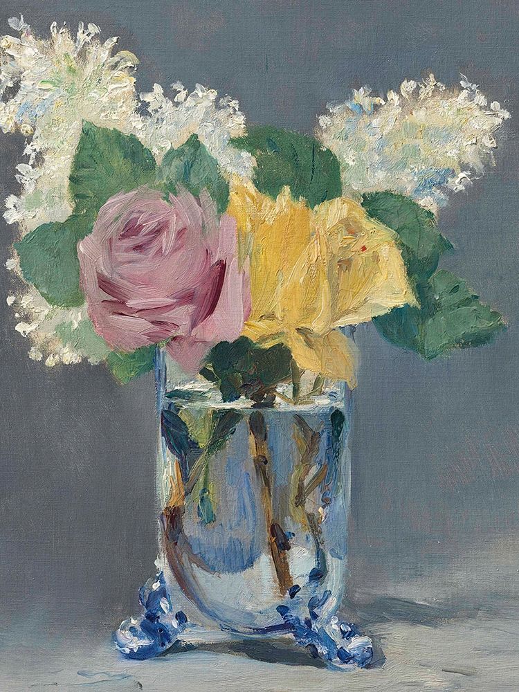 Lilas et roses art print by Edouard Manet for $57.95 CAD