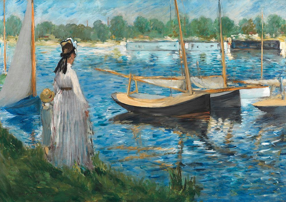Banks of the Seine at Argenteuil, 1874 art print by Edouard Manet for $57.95 CAD