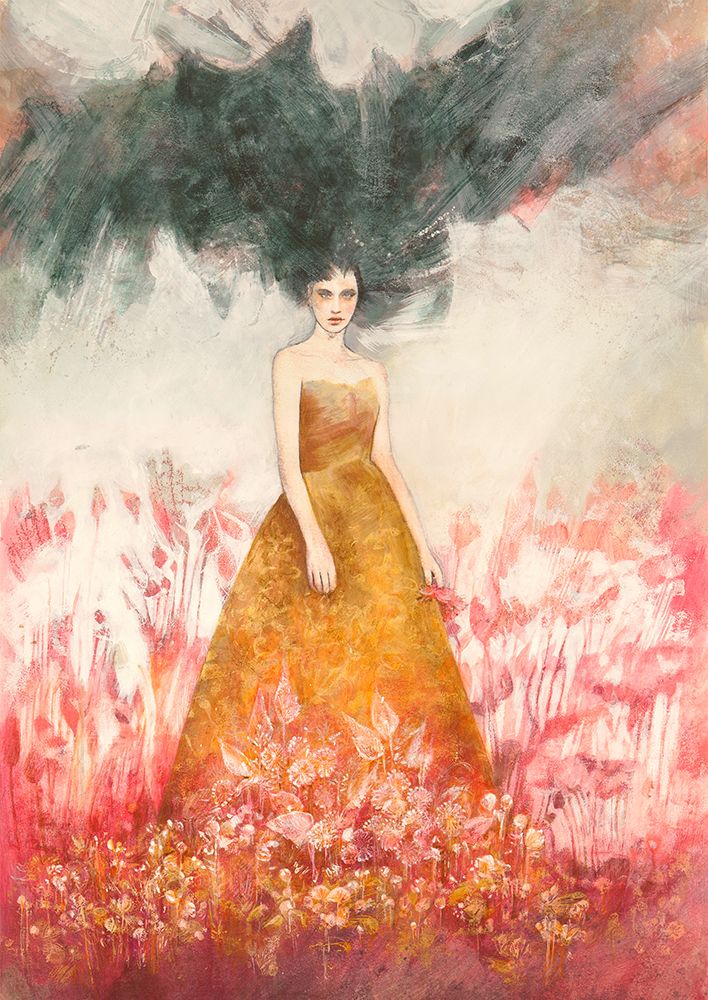 Lady of the Clouds (detail) art print by Erica Pagnoni for $57.95 CAD