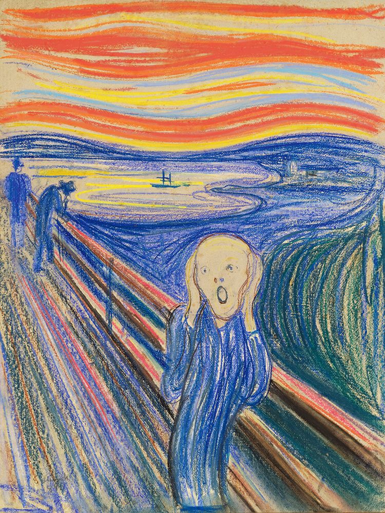 The Scream (pastel, 1895) art print by Edvard Munch for $57.95 CAD