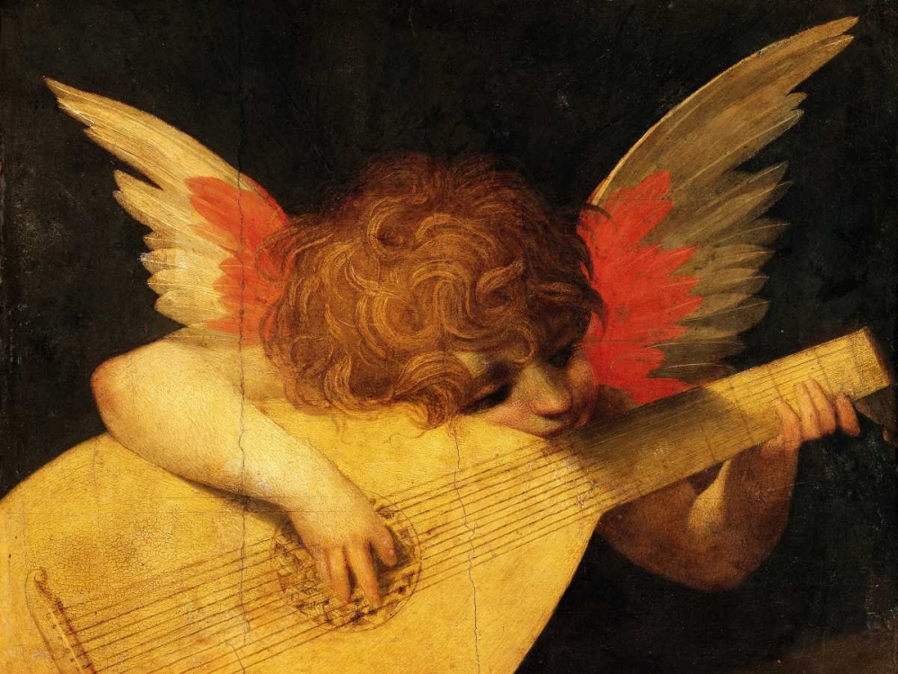 Angelo musicante (detail) art print by Rosso Fiorentino for $57.95 CAD