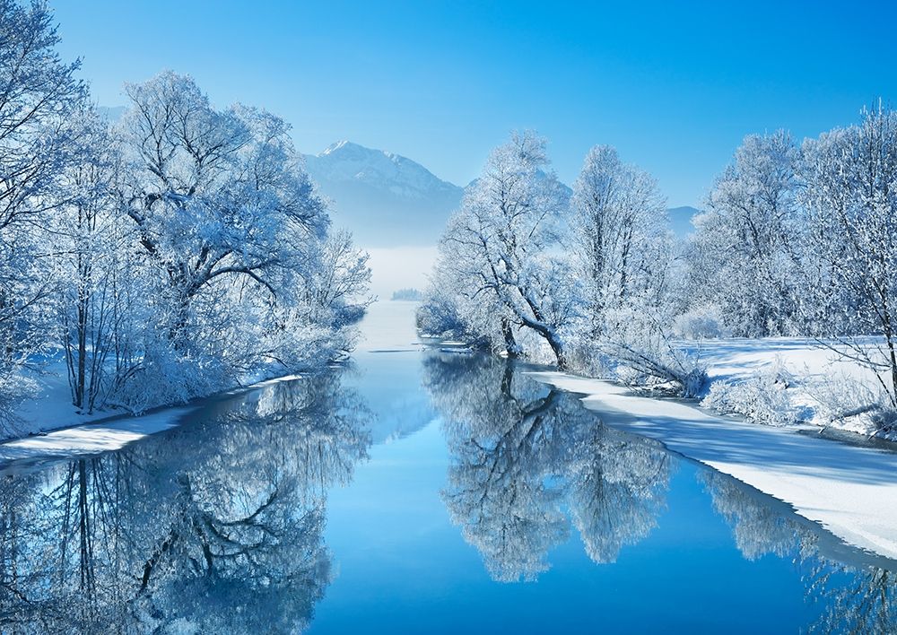 Winter landscape at Loisach, Germany art print by Frank Krahmer for $57.95 CAD