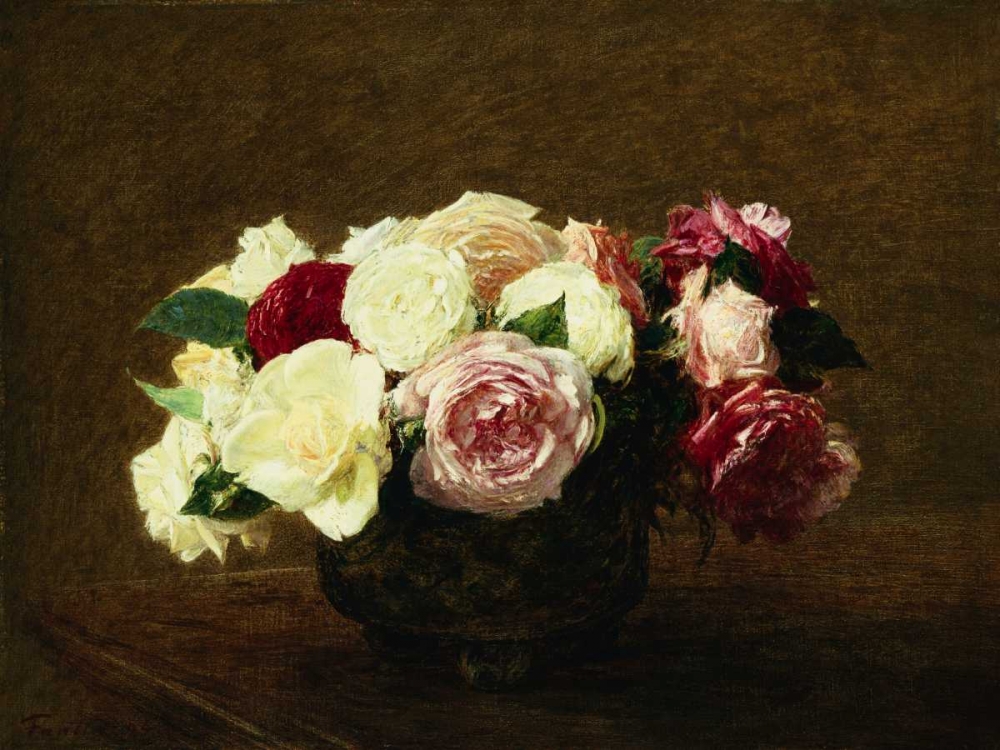 Roses art print by Henri Fantin-Latour for $57.95 CAD