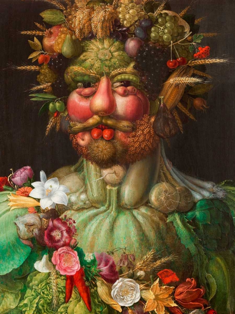 Rudolf II of Habsburg as Vertumnus art print by Giuseppe Arcimboldo for $57.95 CAD