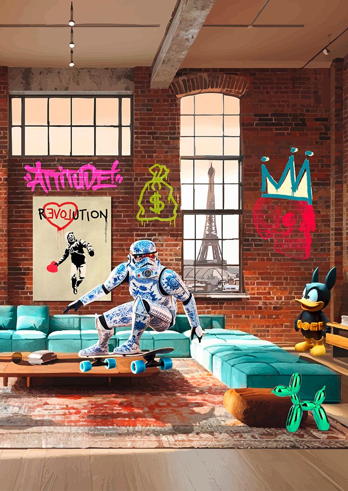 Surrealoft, Attitude (detail) art print by Gerard Madau for $57.95 CAD