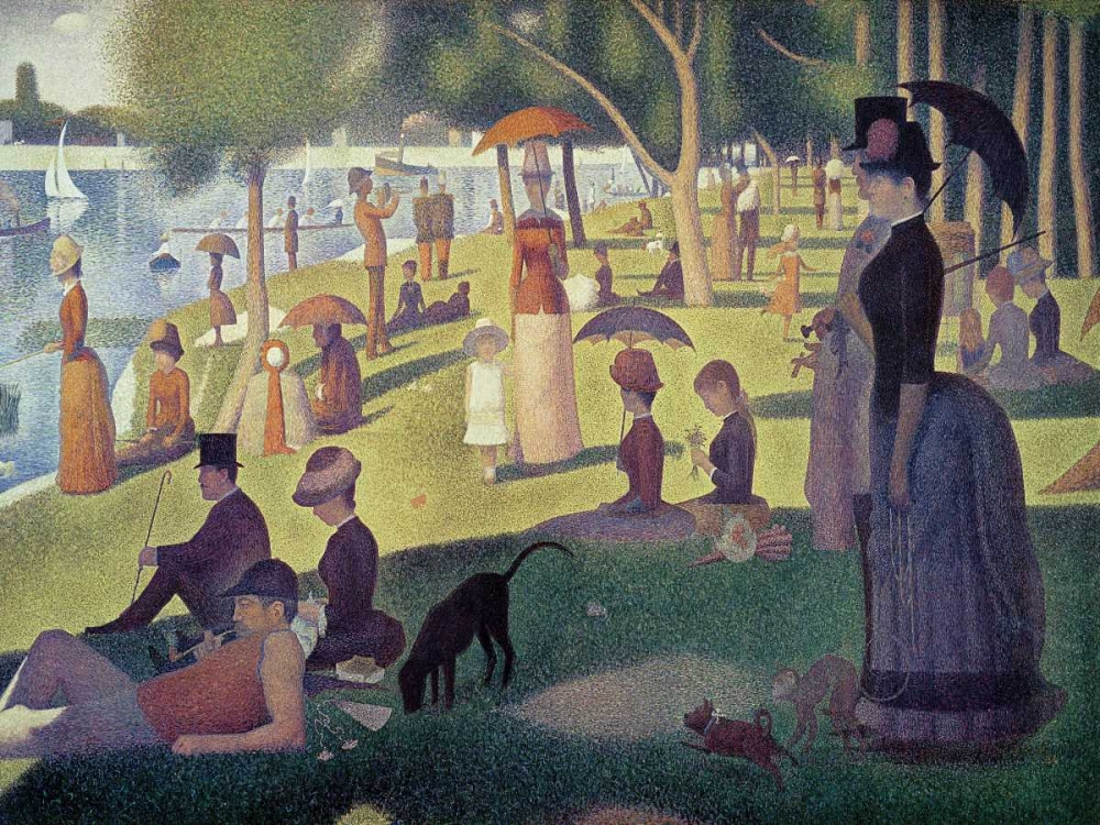 Apres-midi a l le de La Grande Jatte art print by Georges Seurat for $57.95 CAD