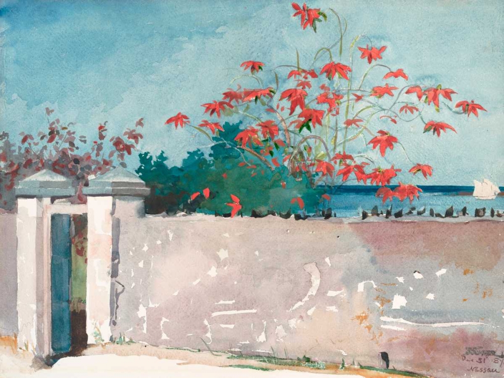 A Wall, Nassau art print by Winslow Homer for $57.95 CAD
