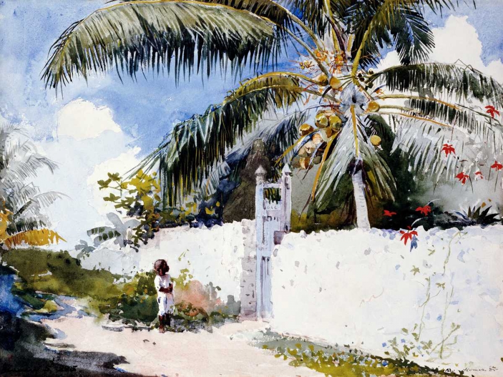 A Garden in Nassau art print by Winslow Homer for $57.95 CAD
