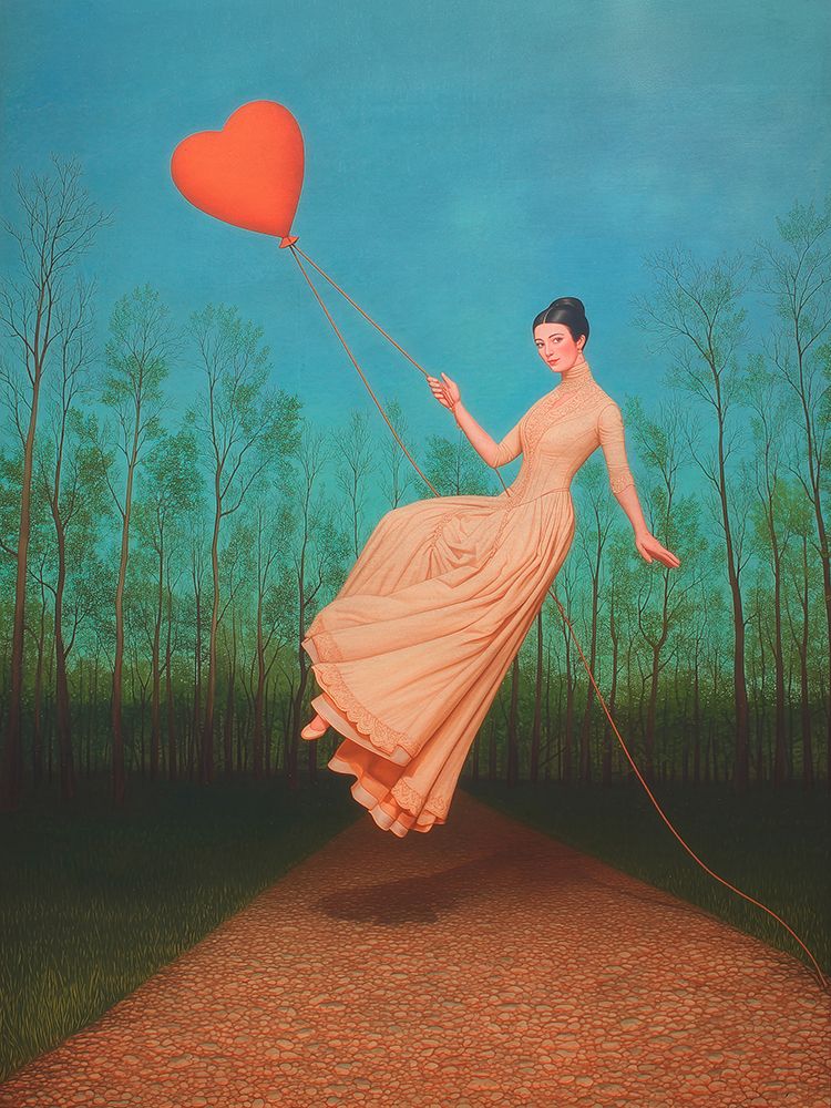 Flying Lady art print by Jeanne Blondel for $57.95 CAD