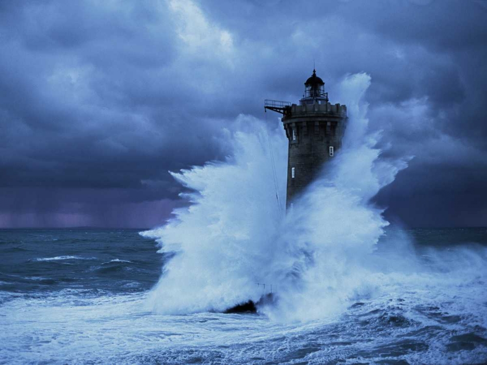 Phare du Four Bretagne art print by Jean Guichard for $57.95 CAD