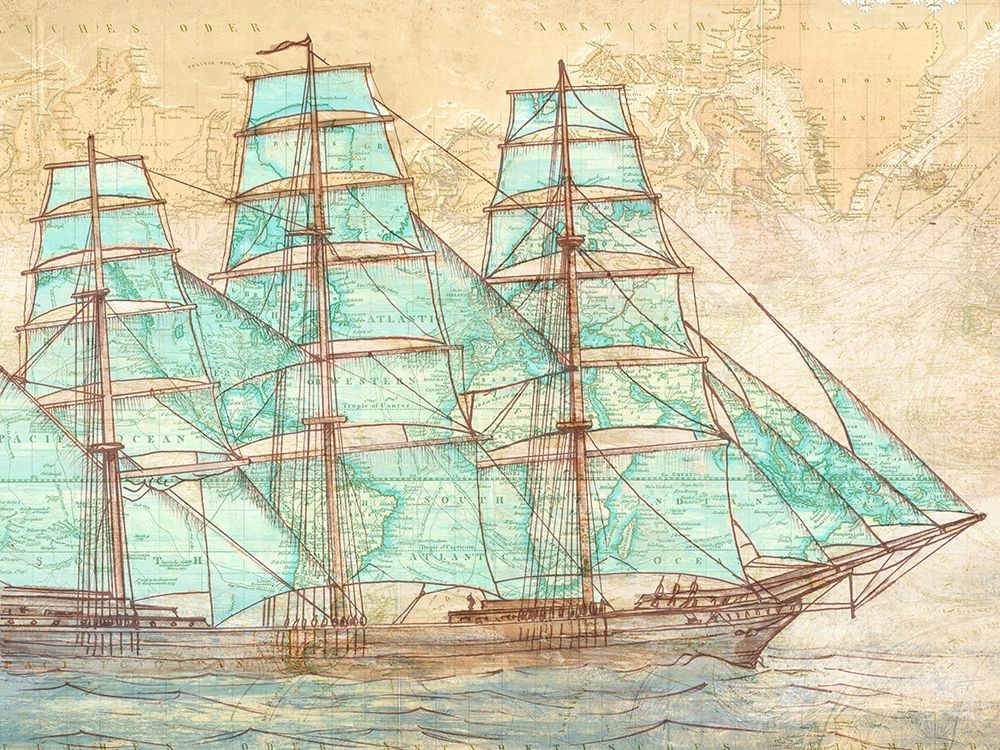 Sailing to the World art print by Joannoo for $57.95 CAD