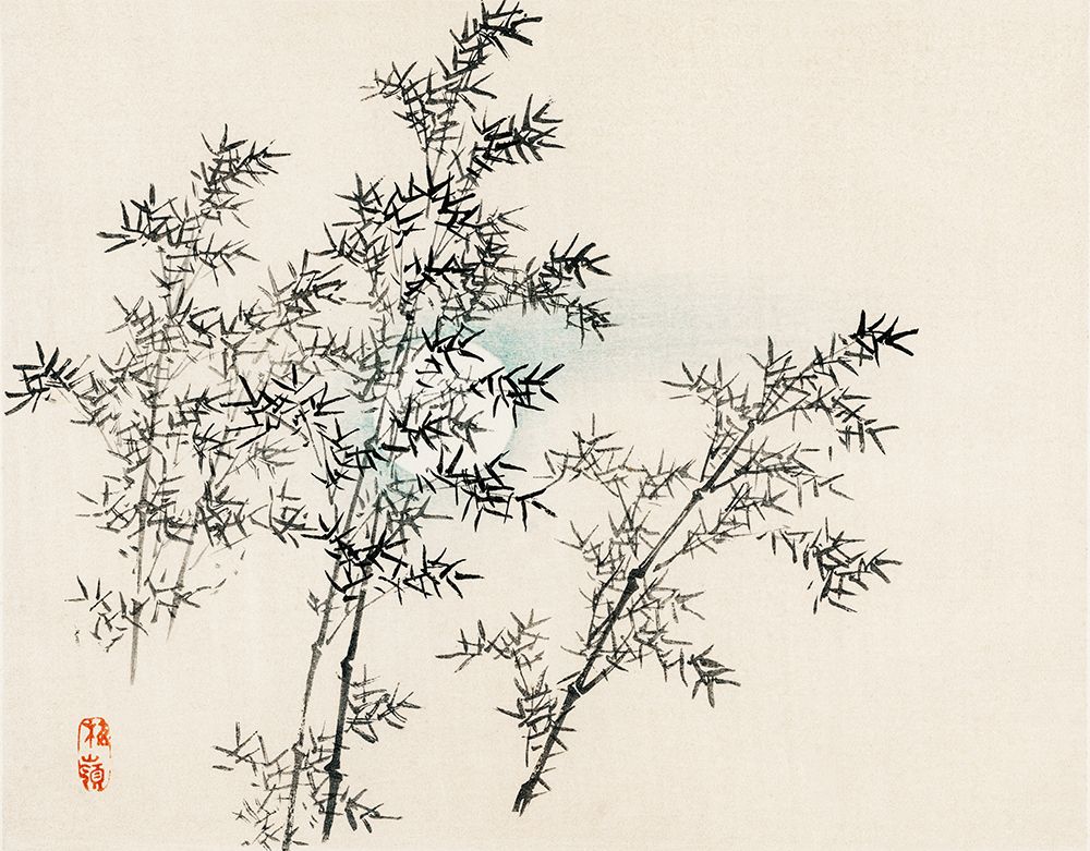 Bamboo art print by Kono Bairei for $57.95 CAD