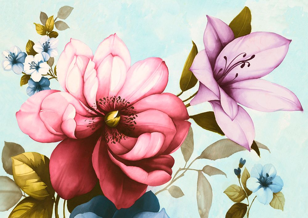 Purple Azaleas art print by Rei Keiko for $57.95 CAD