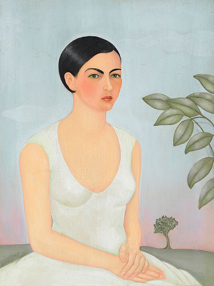 Portrait of Cristina, My Sister art print by Frida Kahlo for $57.95 CAD
