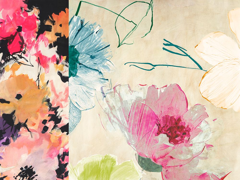 Happy Floral Composition I art print by Kelly Parr for $57.95 CAD