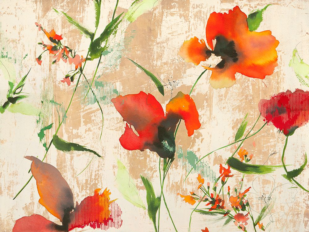 Gold in a Poppy Field art print by Kelly Parr for $57.95 CAD