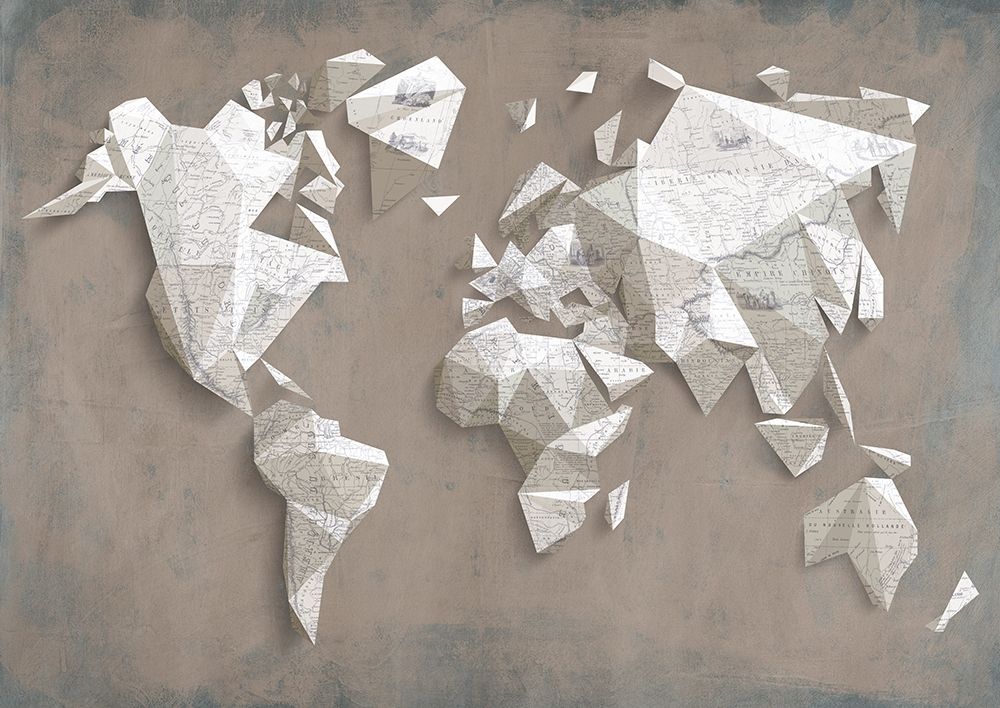 A different world (Taupe) art print by Rama Kaj for $57.95 CAD