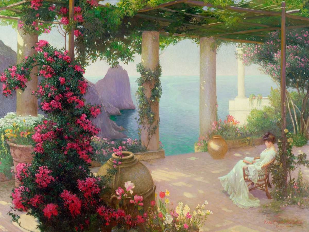 The Terrace Capri art print by Karl Maria Schuster for $57.95 CAD