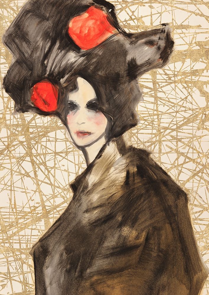 Asian Deity (detail) art print by Kumi for $57.95 CAD