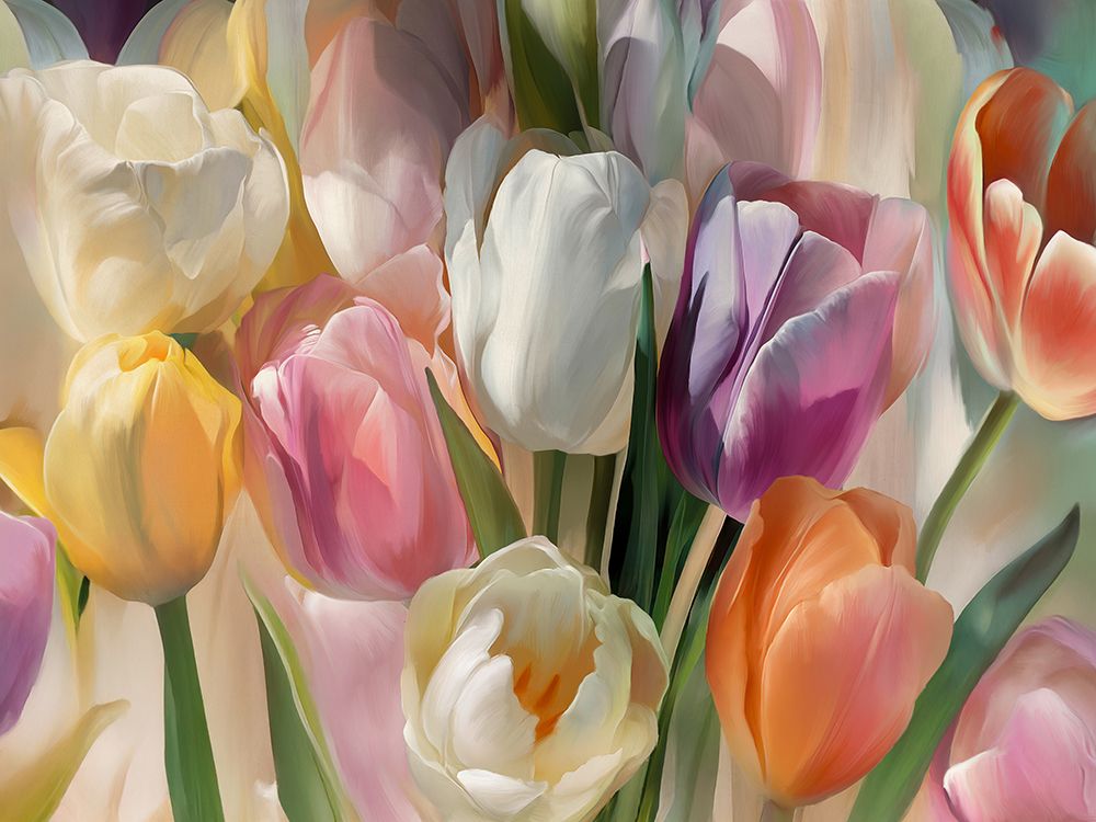 soft tulips (detail) art print by Luca Villa for $57.95 CAD