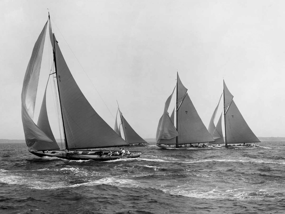 Sloops at Sail 1915 art print by Edwin Levick for $57.95 CAD