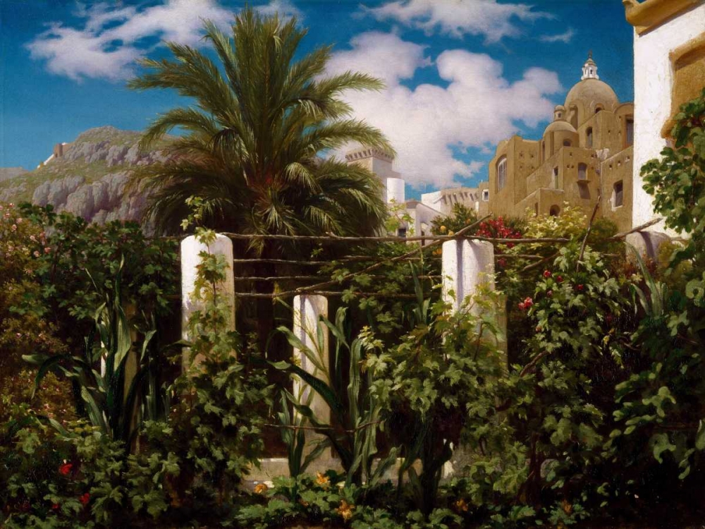 Garden of an Inn Capri art print by Frederic Leighton for $57.95 CAD