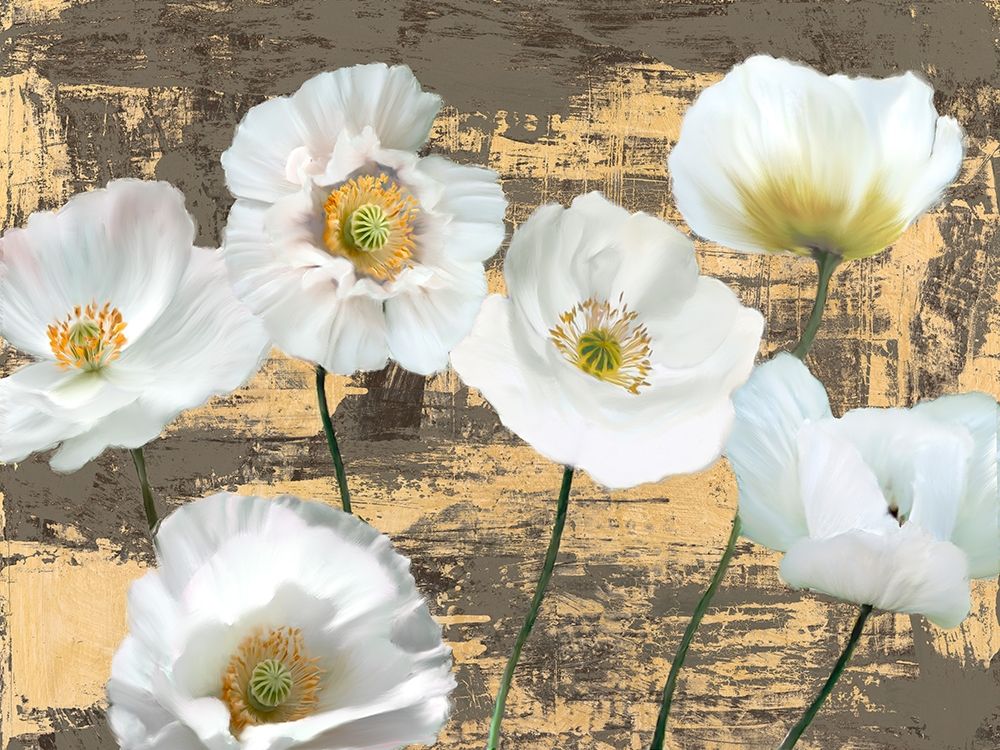 Washed Poppies (Ash and Gold) art print by Leonardo Sanna for $57.95 CAD