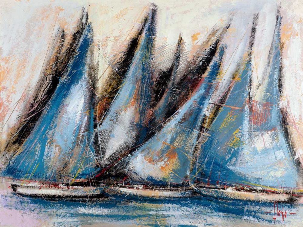 Vele blu art print by Luigi Florio for $57.95 CAD