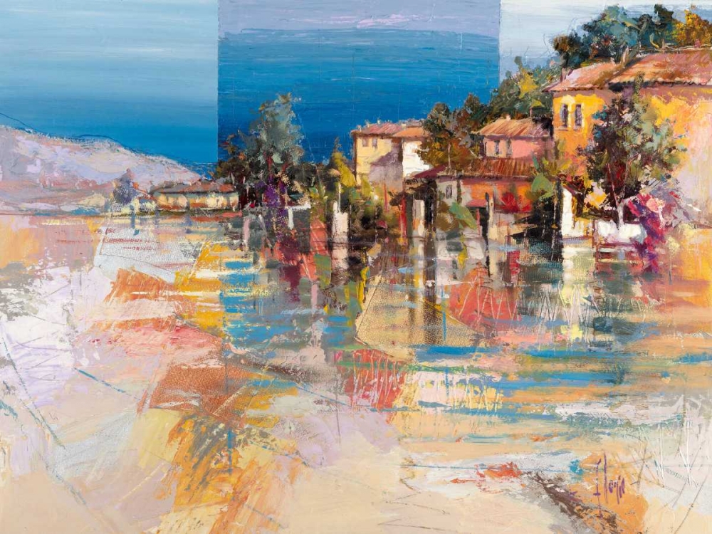 Paese sul lago art print by Luigi Florio for $57.95 CAD