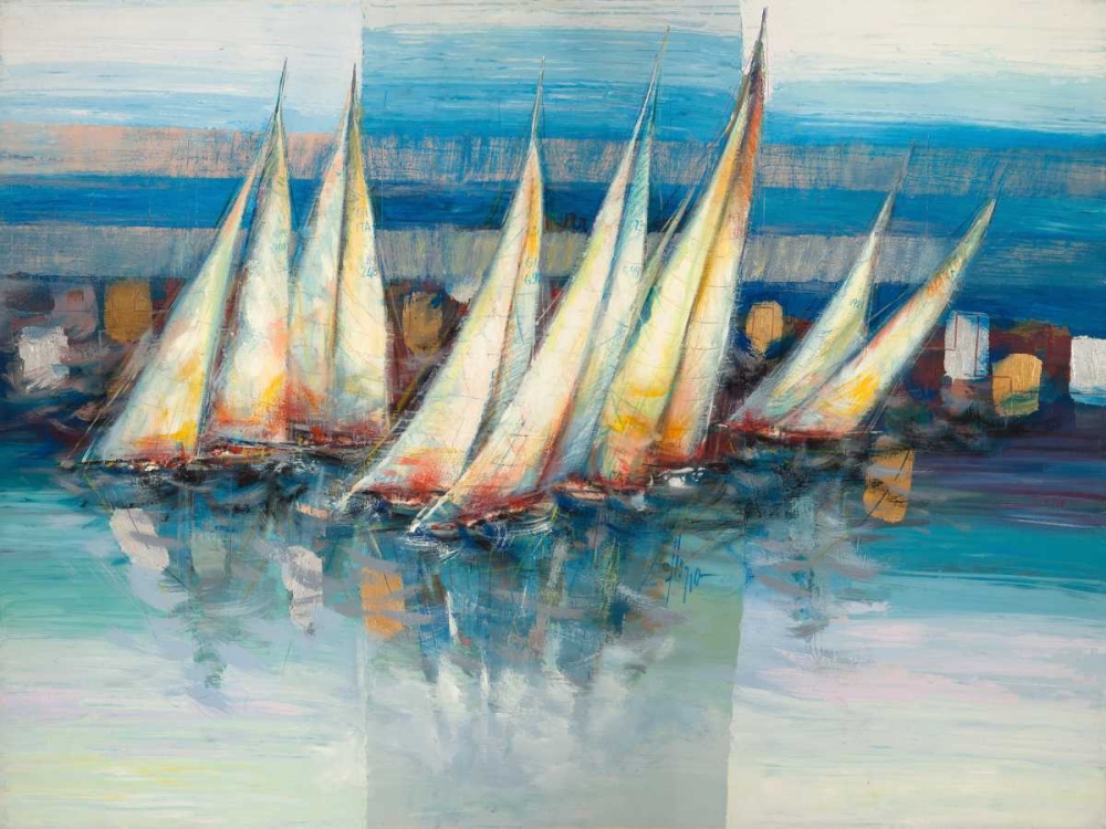 Vele nel blu art print by Luigi Florio for $57.95 CAD