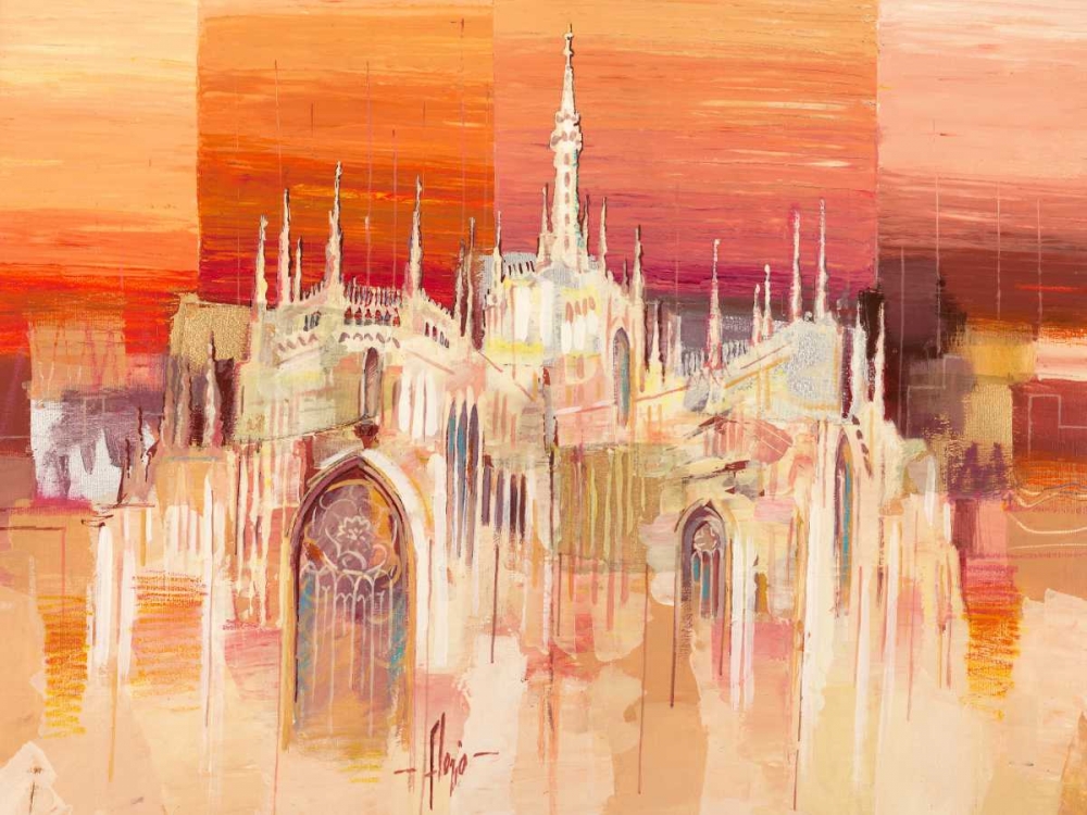 Milano al tramonto art print by Luigi Florio for $57.95 CAD