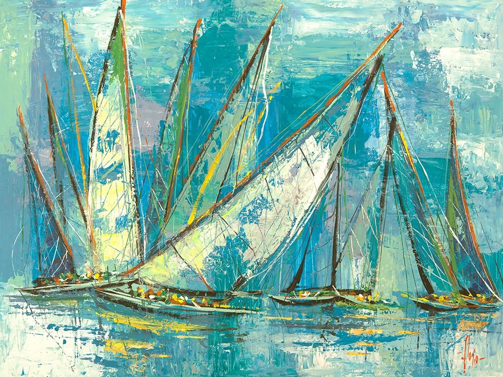 Vele acquamarina art print by Luigi Florio for $57.95 CAD