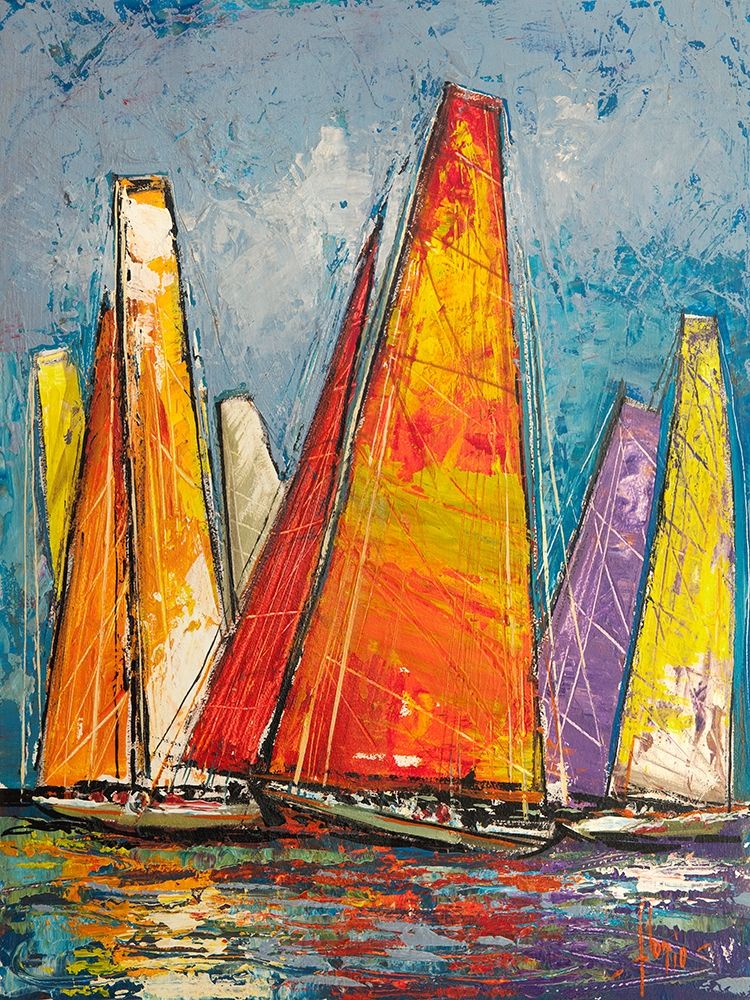 Vele a colori I art print by Luigi Florio for $57.95 CAD